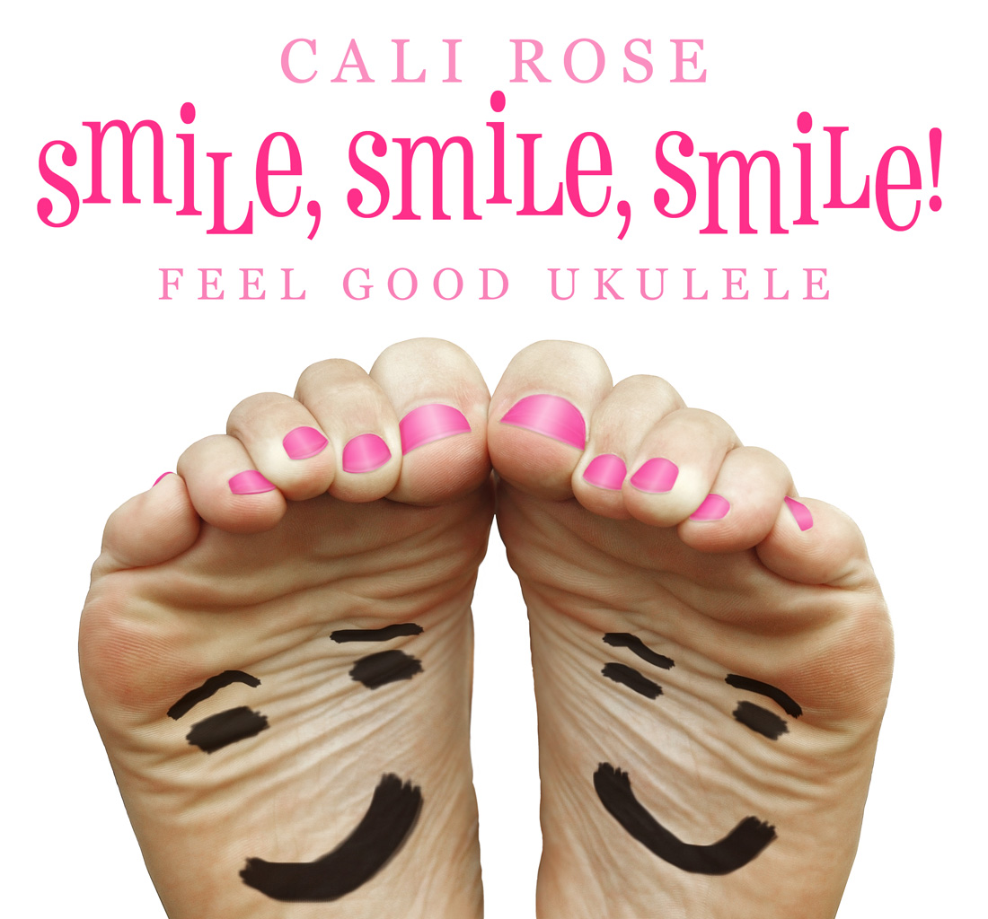 smile smile smiles album cover, two bare feet with smiley faces drawn on soles