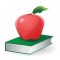 apple on book